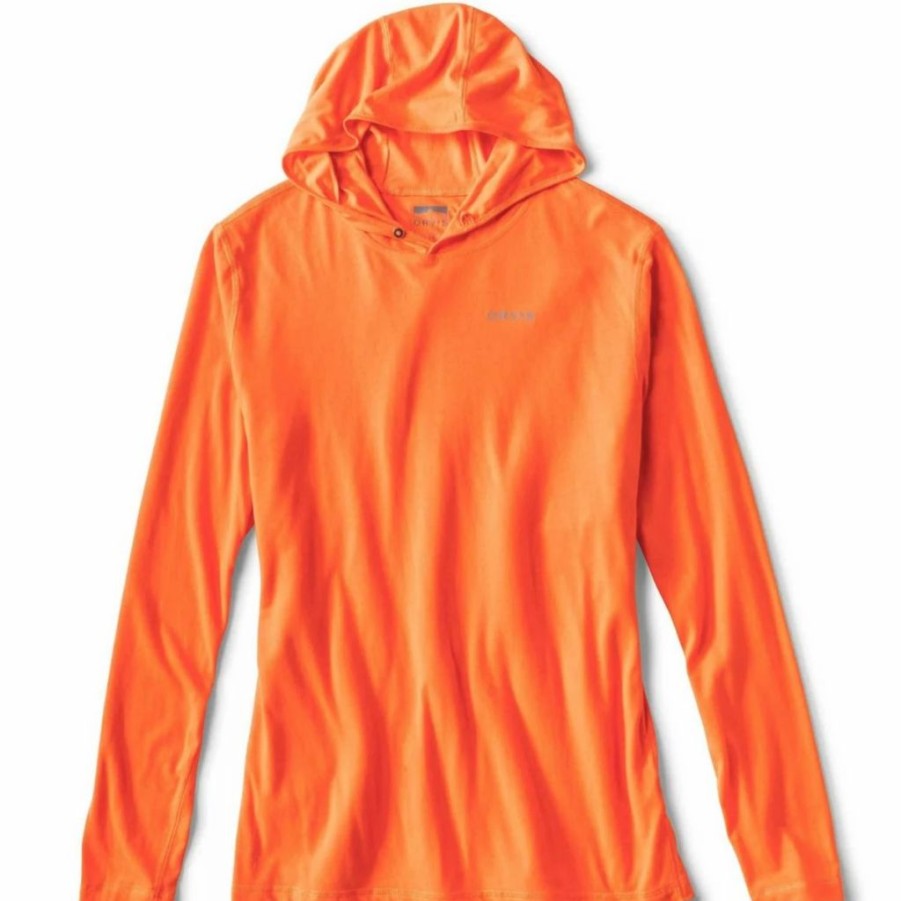 Base & Mid Layers * | Orvis Drirelease Pullover Sun Hoodie Blaze Orange