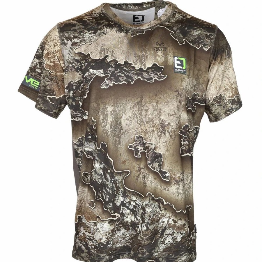 Base & Mid Layers * | Element Outdoors Drive Series Short Sleeve Shirt Realtree Excape