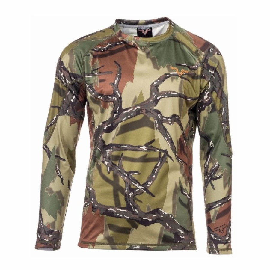 Base & Mid Layers * | Predator Camo Performance Long Sleeve Crew Top