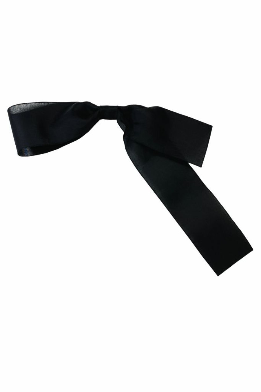 Accessories * | Edeline Lee (New) Silk Gazar Maxi Bow Hair Barrette