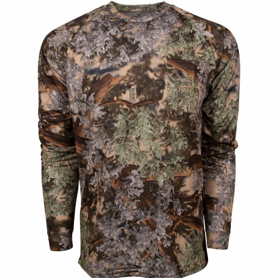 Base & Mid Layers * | King'S Camo Hunter Long Sleeve Tee