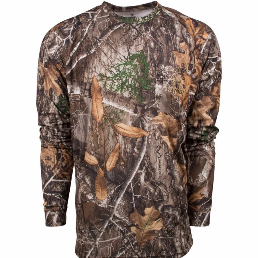 Base & Mid Layers * | King'S Camo Hunter Long Sleeve Tee