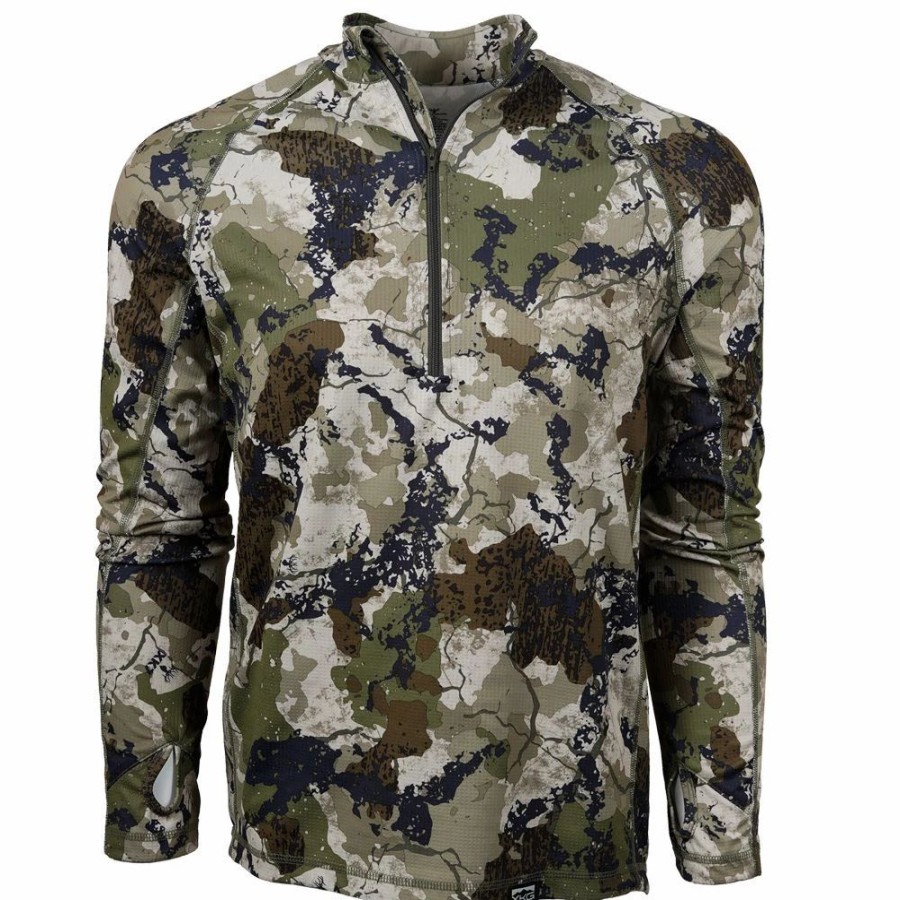 Base & Mid Layers * | King'S Camo Xkg Elevation 1/4 Zip Tee